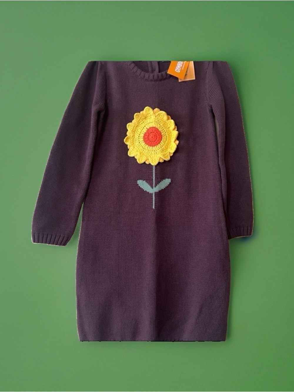 Gymboree Fall Knit Dress with Sunflower Design